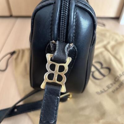 Balenciaga Shoulder Bag All Leather with Pouch Black Simple Balenciaga Shoulder Bag All Leather with Pouch Black Simple