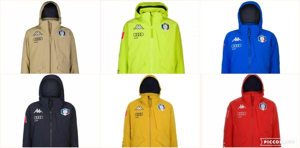 B44 FW 2023 FISI KAPPA 6CENTO 611 GIACCA NEVE ITALIA SCI SKI 304KGA0FSK