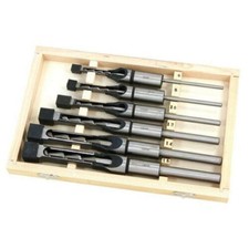 WOOD SQUARE AUGER DRILL BIT SET 6PC WOODWORK MORTICE HOLE CUTTER 6 8 10 12 14 16