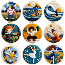 DIY Sports Wool Needle Felting Kit For Beginner Adults, Felted For Kids Girls