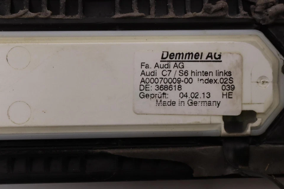 AUDI S6 C7 2013-2015 PUERTA TRASERA IZQUIERDA UMBRAL PLACA RASGUÑO PANEL OEM Foto 4 de 4