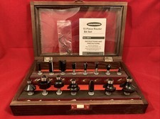 Warrior 15 Piece Router Bit Set 68872 Dove Tail Groove Core Box Hinge Mortising