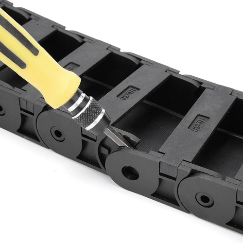 R38 Nylon Energiekette 18mm x 50mm Halb geschlossen Kabelführung Schleppkette 1M - Bild 7 von 7