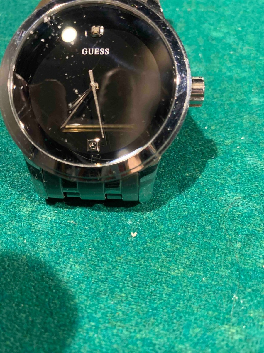 Reloj Guess Steel Guess U11576g1 Guess Watch Men Silver Tone Black