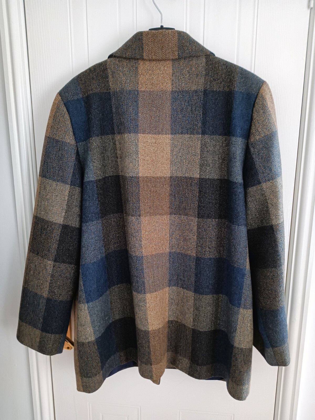 Avoca Wool Jacket Size 16. Ladies. Pure Wool. Blue And Beige. eBay