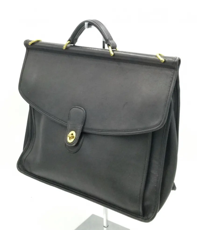 Coach A6C 5266 LARGE Vintage Beekman Black Briefcase/Laptop