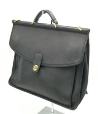 Coach A6C 5266 LARGE Vintage Beekman Black Briefcase/Laptop Bag w/Turnlock