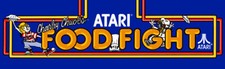 Food Fight Atari Arcade Marquee 26 x 8