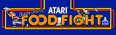 Food Fight Atari Arcade Marquee 26'' x 8''