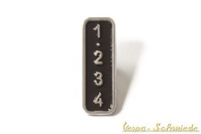VESPA Pin / Anstecker "Handschaltung" - Schwarz - Roller Blechroller Schaltung