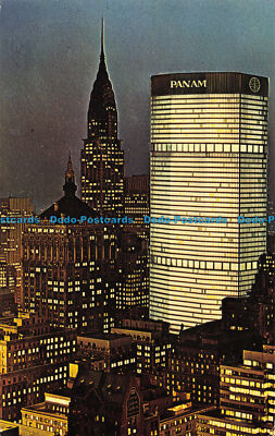 R163455 Pan am Gebäude. Bei Nacht. New York City. Alfred Mainzer. 1968