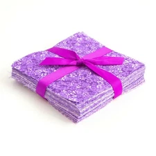 It's All Purple 90-pc pre-cut charm pack 5" squares 100% cotton fabric quilt 