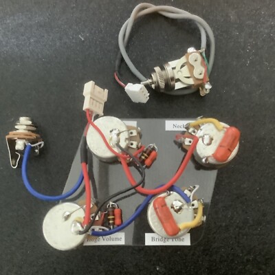 Profi Gitarrenkabelbaum für Les Paul. Sprague  Drop/ Treb/Bleed. +Vorlage