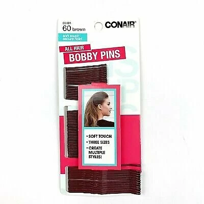 Conair All Hair Bobby Pins, Brown, 60 count - Image 2 of 2