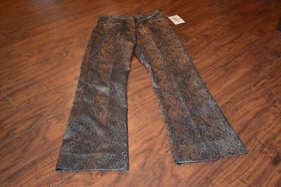 J9- NWT Visage Royal Snakeskin Pants Size 6 MSRP $145.00 Style 26498