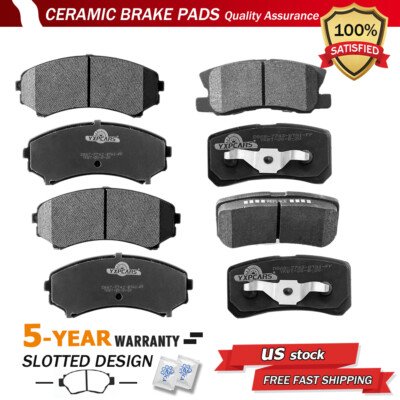 Front & Rear Ceramic Brake Pads for 2004-2011 Mitsubishi Endeavor 01-06 Montero