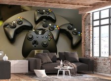 Game Console JoyStick Kids Gamer Bedroom Children Wallpaper Mural Photo Poster