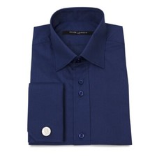 NAVY Classic Double Cuff Shirt
