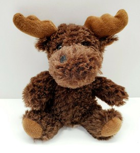 Beastie Babies Moose 7 Plush Sparkly Dark Brown Stuffed Animal T A G Toy Ebay