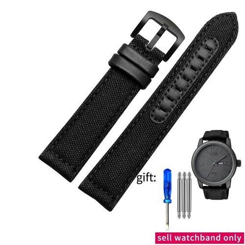 Canvas Watch Strap Colorful Nylon Waterproof Steel Buckle Wrist Band 20-24mm - Bild 14 von 17