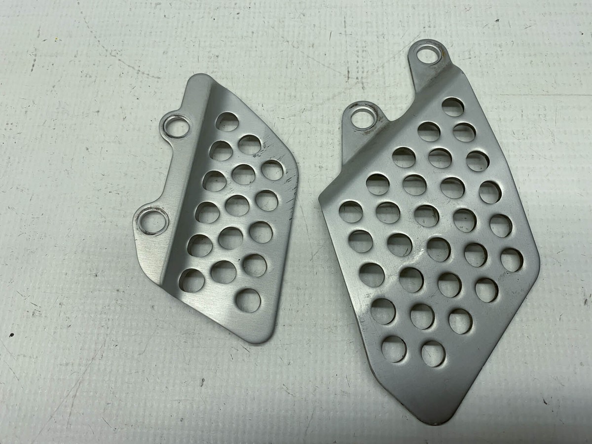 パーツ maniacs Left Side 4D-Foot Plate Kawasaki ZX12R Fersenplatte Footrest Heel Plate Cover Guard
