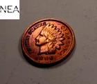 1896 Indian Head Penny Cent ~ XF/AU (rainbow toned) ~ Better Date! (I961)