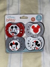 NEW Disney Mickie Mouse Baby Pacifier Cover- 4 Pack- 0 Months - BPA Free