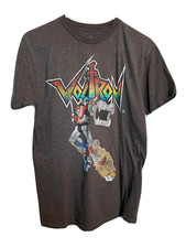 Voltron Men's Distressed Voltron Legendary Defender Graphic T-Shirt Size Small