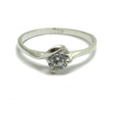 Anello fatto a mano in argento 925 con zirconi 5 mm larghi 7 mm misura 46-69