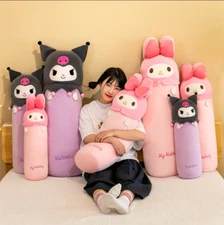 My Melody Kuromi Strip Shape Long Plush Doll Cushion Stuffed Pillow Gift Toys
