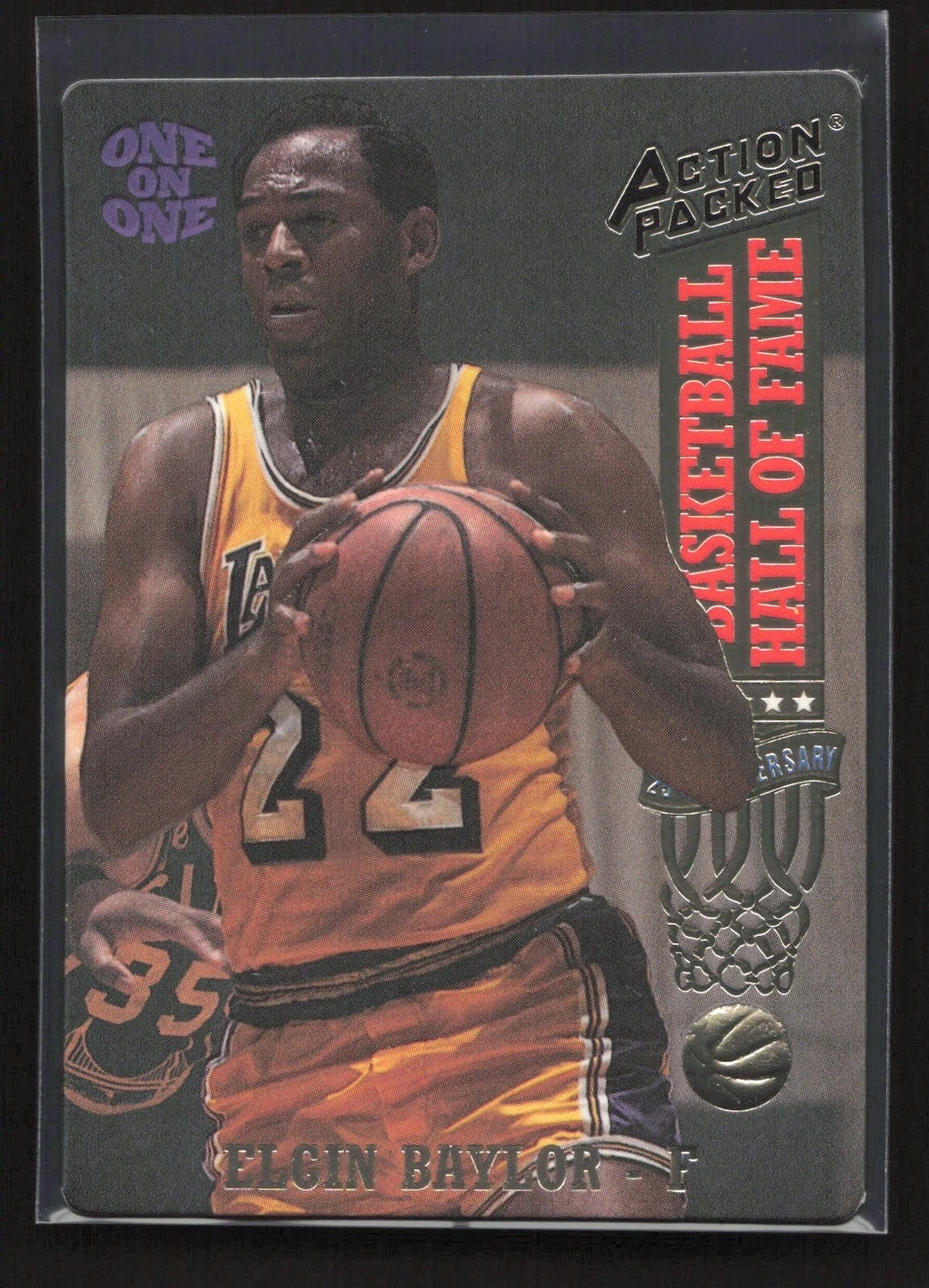 1993-94 Action Packed Basketball Hall of Fame Elgin Baylor #8 Los Angeles Lakers