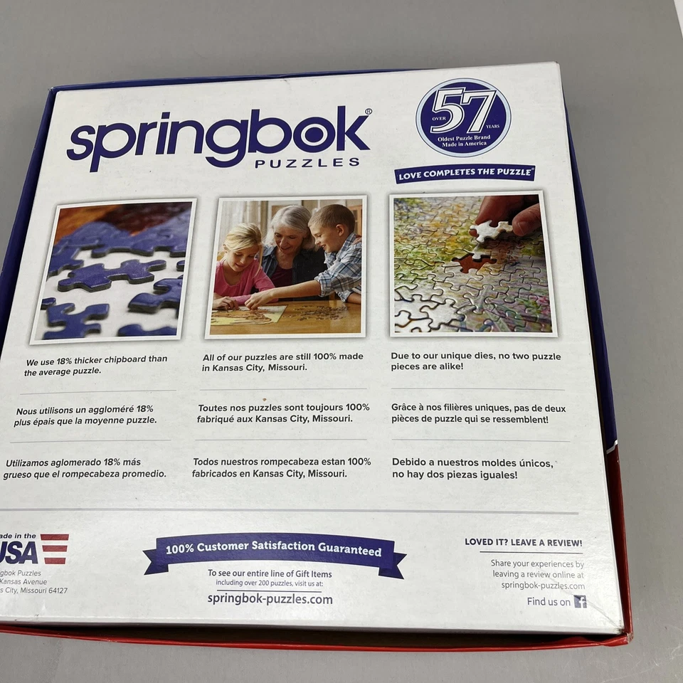 Springbok Xmas puzzle 1000 pieces Snow capped Houses During Christmas New Sealed - Image 4 of 4