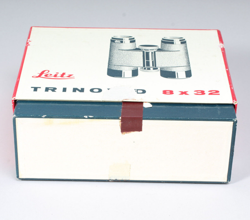 BOITE POUR JUMELLES LEITZ TRINOVID 8X32 AVEC ÉTIQUETTE SUSPENDUE ET NOTICE LEICA - Photo 5 sur 8