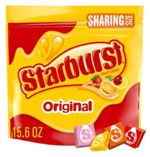 STARBURST Original Fruit Chews Chewy Summer Candy Sharing Size Bag, 15.6oz