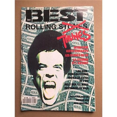 ROLLING STONES BEST MAGAZINE JULY 1990 MICK JAGGER COVER AND FEATURE (IN FRENCH)