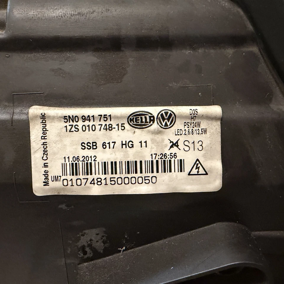 Faro de xenón HID 2012 2013 2014-2017 lado izquierdo del conductor OEM Foto 4 de 4