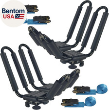 2 Pairs Kayak Roof Rack for Car Top Roof Mount Carrier J Cross Bar Canoe Boat