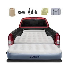 Inflatable Truck Bed Mattress, 5ft-5.5ft, w/ Built-in Pump