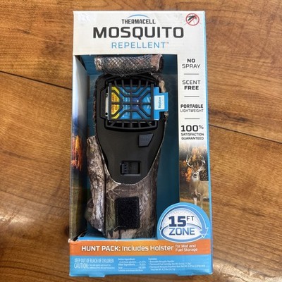 Thermacell MR300 Portable Mosquito Repeller Mossy Oak outdoor Bundle 15ft Zone
