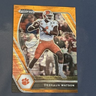 Deshawn Watson 2021 Prizm Draft Orange Prizm Rookie RC Clemson /49