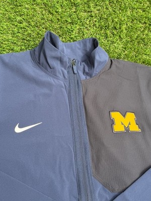 Women s Large Michigan Wolverines Nike Team Issued PE Warmup Track Jacket 2025