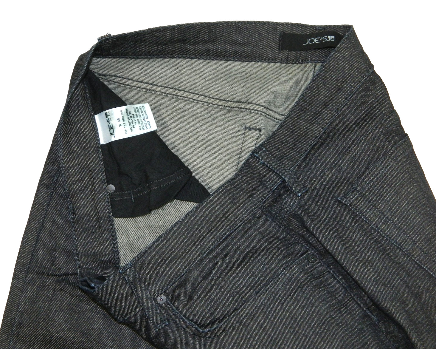 Men's Joe's Jeans The Brixton Fit Semi Rigid Black Tag 36 measured size 36x33