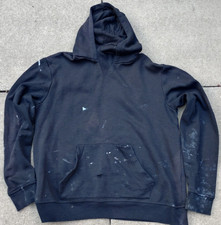 mens BUILDER black work hoodie sweatshirt Medium 42" chest workie construction