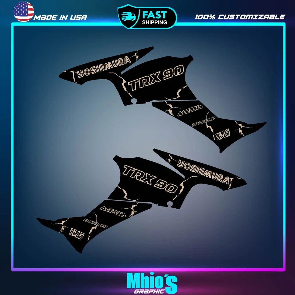 ATV Graphics Kit Sticker Decal for Honda TRX 90 2006-2024 - Image 2 of 4