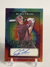 Gavin Grahovac 2024 Leaf Electrum Intricate Ink Tie Dye /35 #IIN-GG1 Auto TAMU