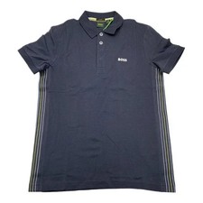 HUGO BOSS Men's Black Paule 2 Slim-Fit Polo Shirt Size Medium NWT