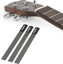 StewMac Gauged Nut Slotting File Set for Ukulele, for Soprano - Set of 3