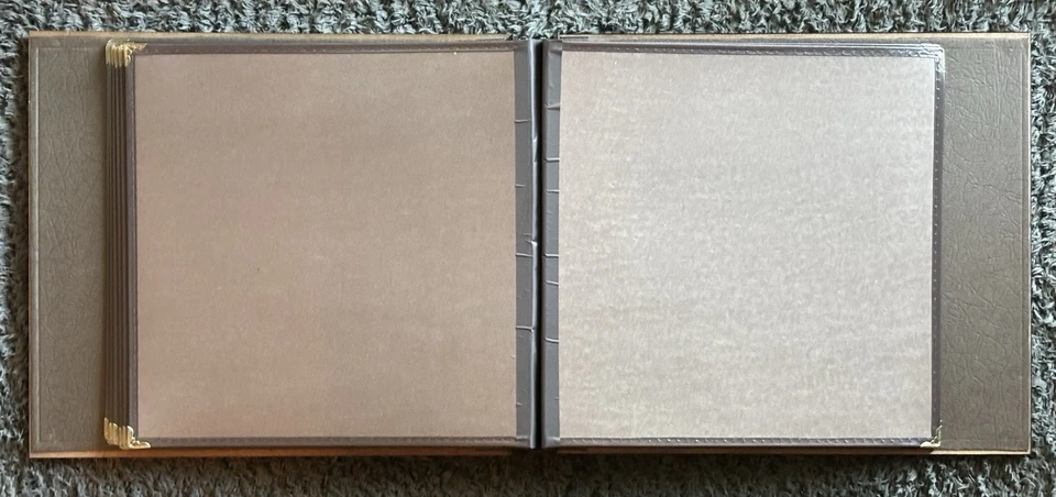 Vtg 1992 Bombay Company Wood & Brass Engravable Memory Photo Album + Extra Pages - Image 3 of 4