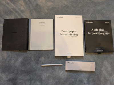 remarkable 2 + Marker + Leather Book Folio