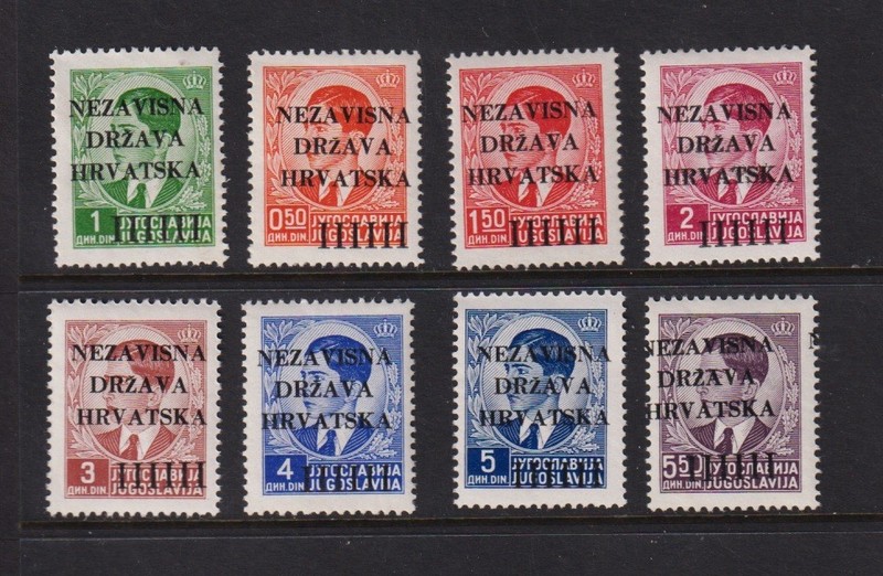 Croatia - #1-8 Mint, NH, cat. $ 89.50